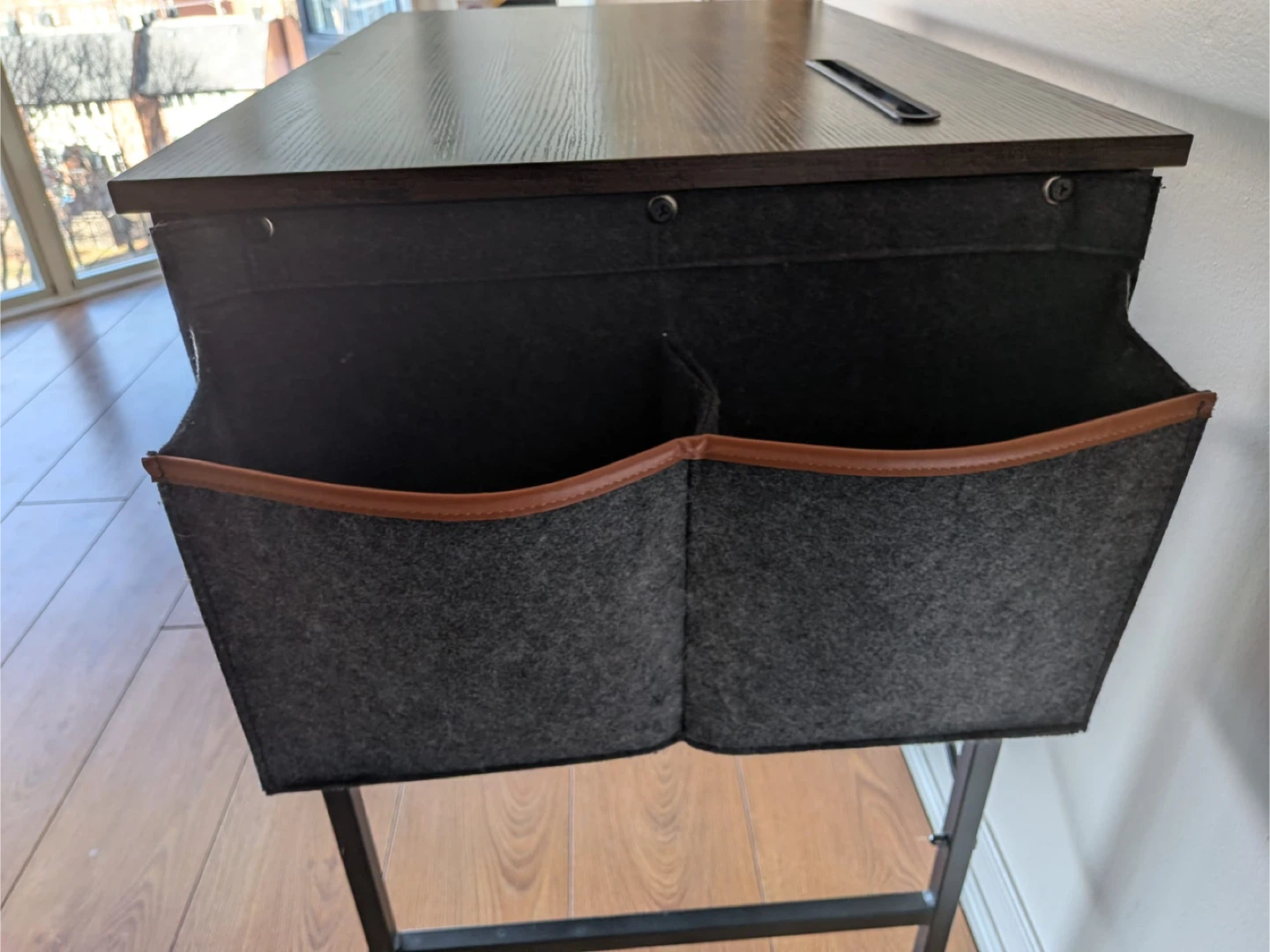 Compact Desk with Storage Pockets - photo 3