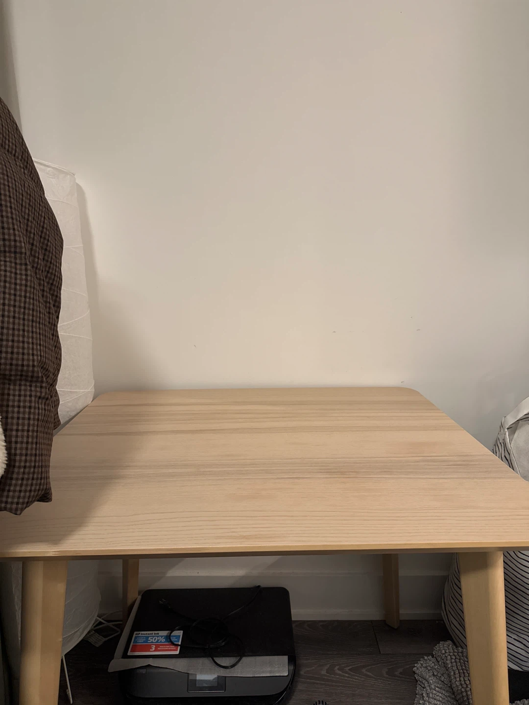 IKEA LISABO Table - Ash Veneer, 88x78 cm