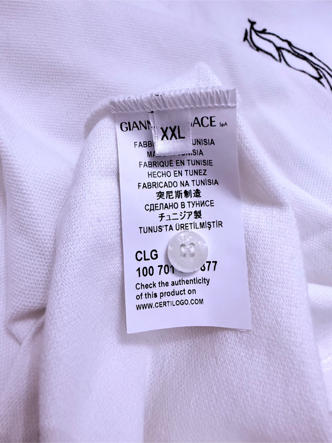 Versace Collection White Polo Shirt - XXL - photo 5