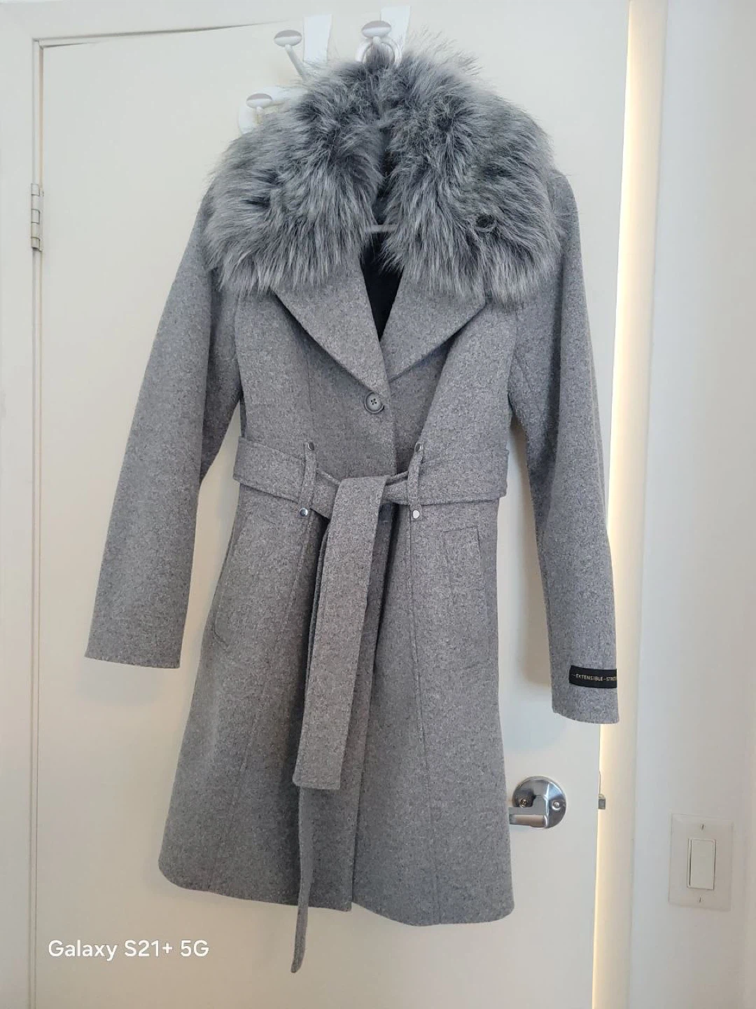 Laura Grey Wool elegant Coat