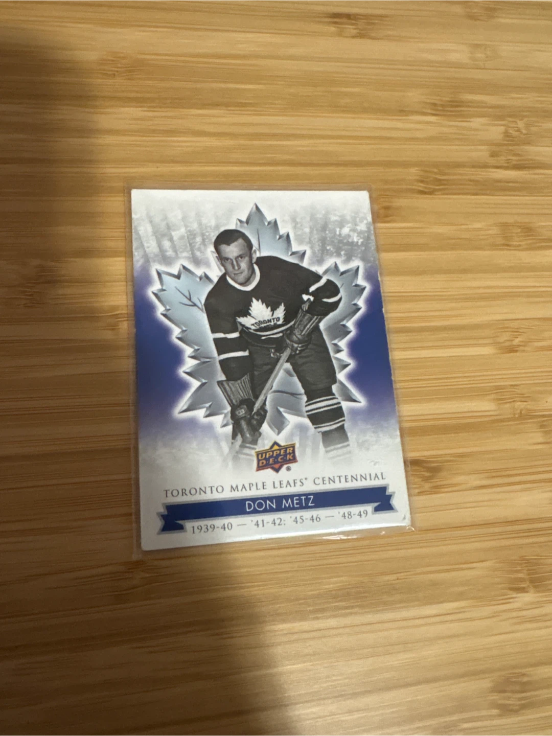 Don Metz Toronto Maple Leafs Centennial Hockey Card