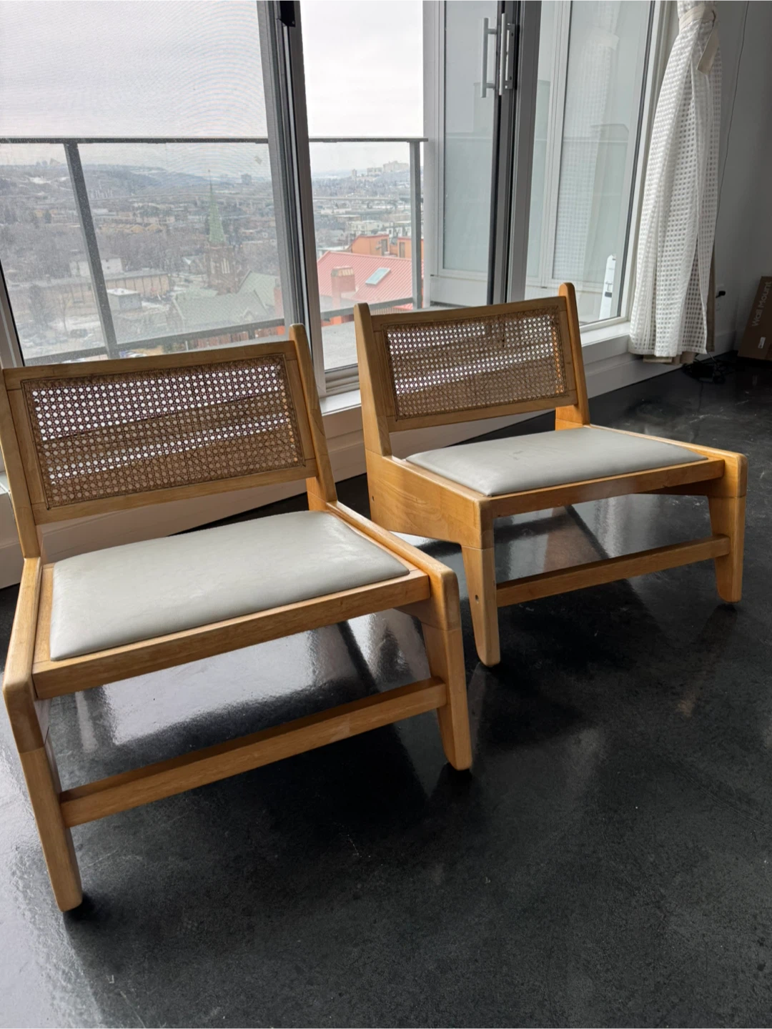 (LAST CHANCE ) Set of 2 Mid-Century Style Accent Chairs