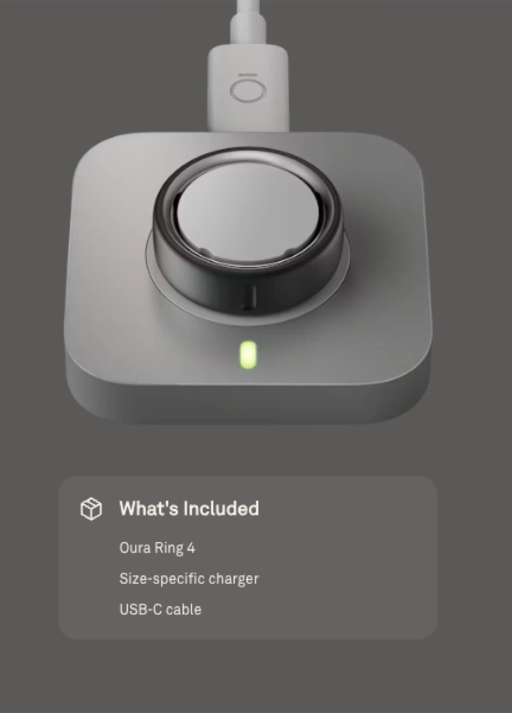 Oura Ring 4 silver full box nearly new
