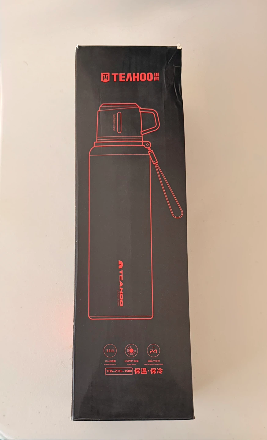 TEAMOO Stainless Steel Water Bottle with Infuser