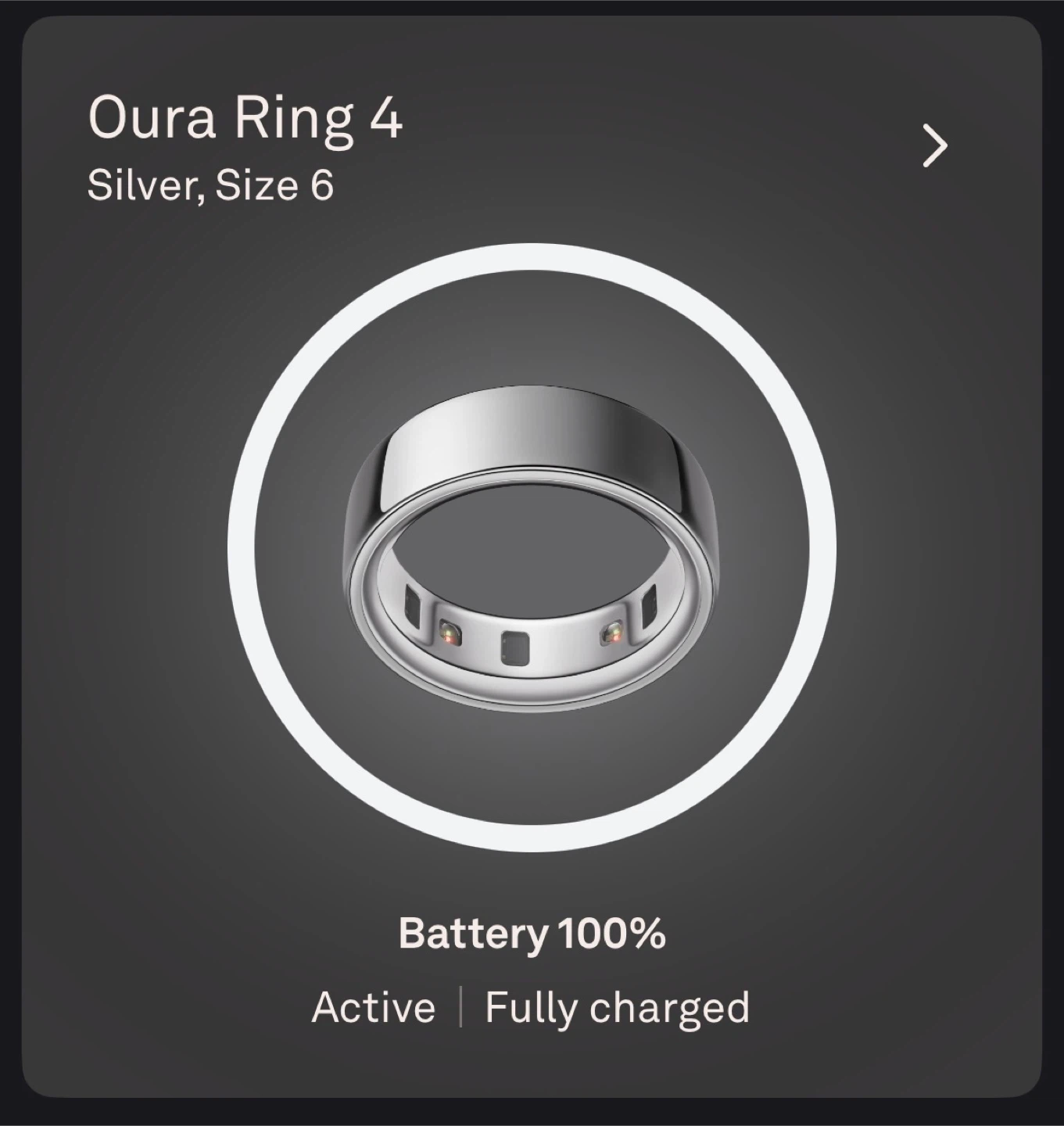 Oura Ring 4 silver full box nearly new - photo 2