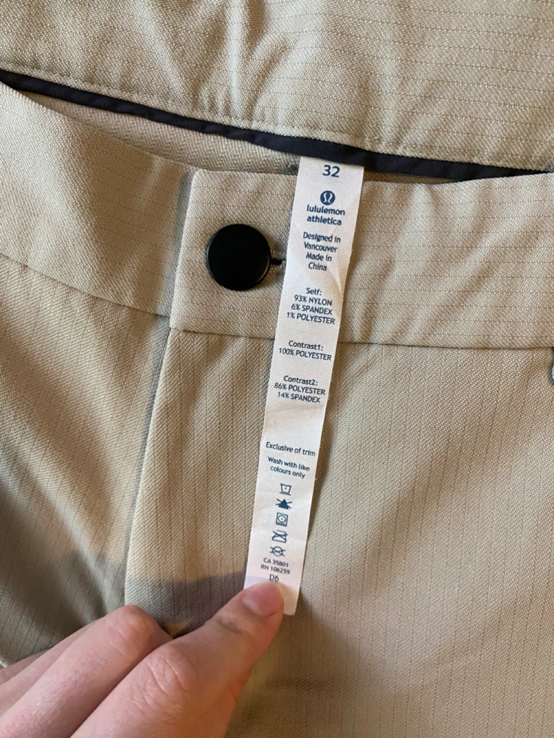 Lululemon Athletica Golf Pants Size 32 Tan - photo 3