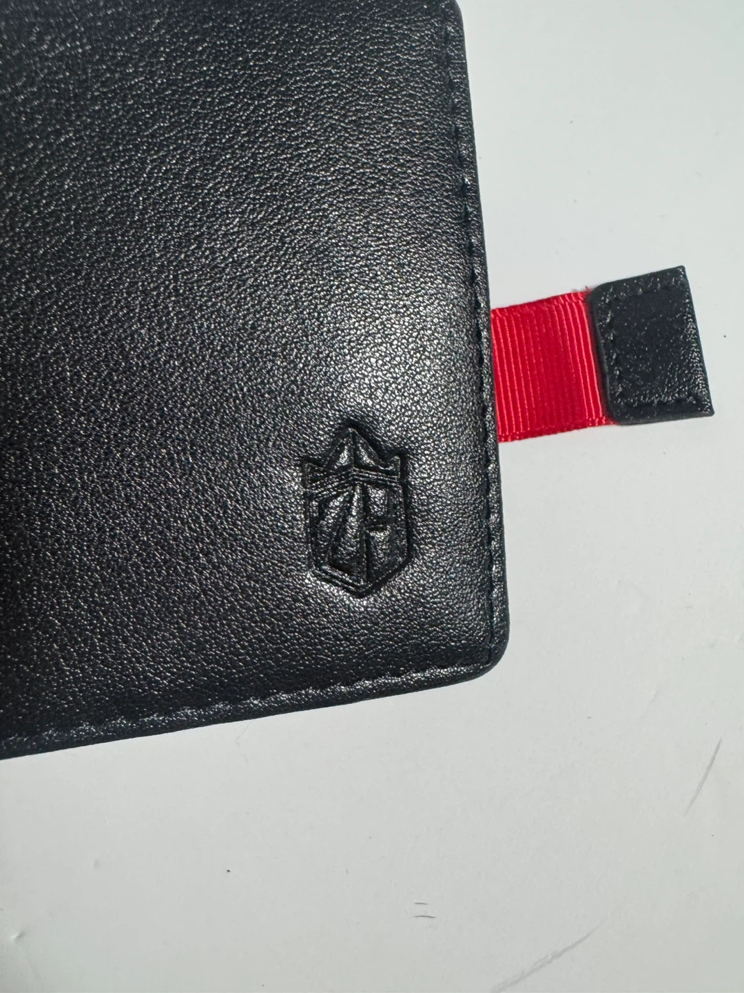 Black Bifold Wallet with Red Pull Tab - photo 2