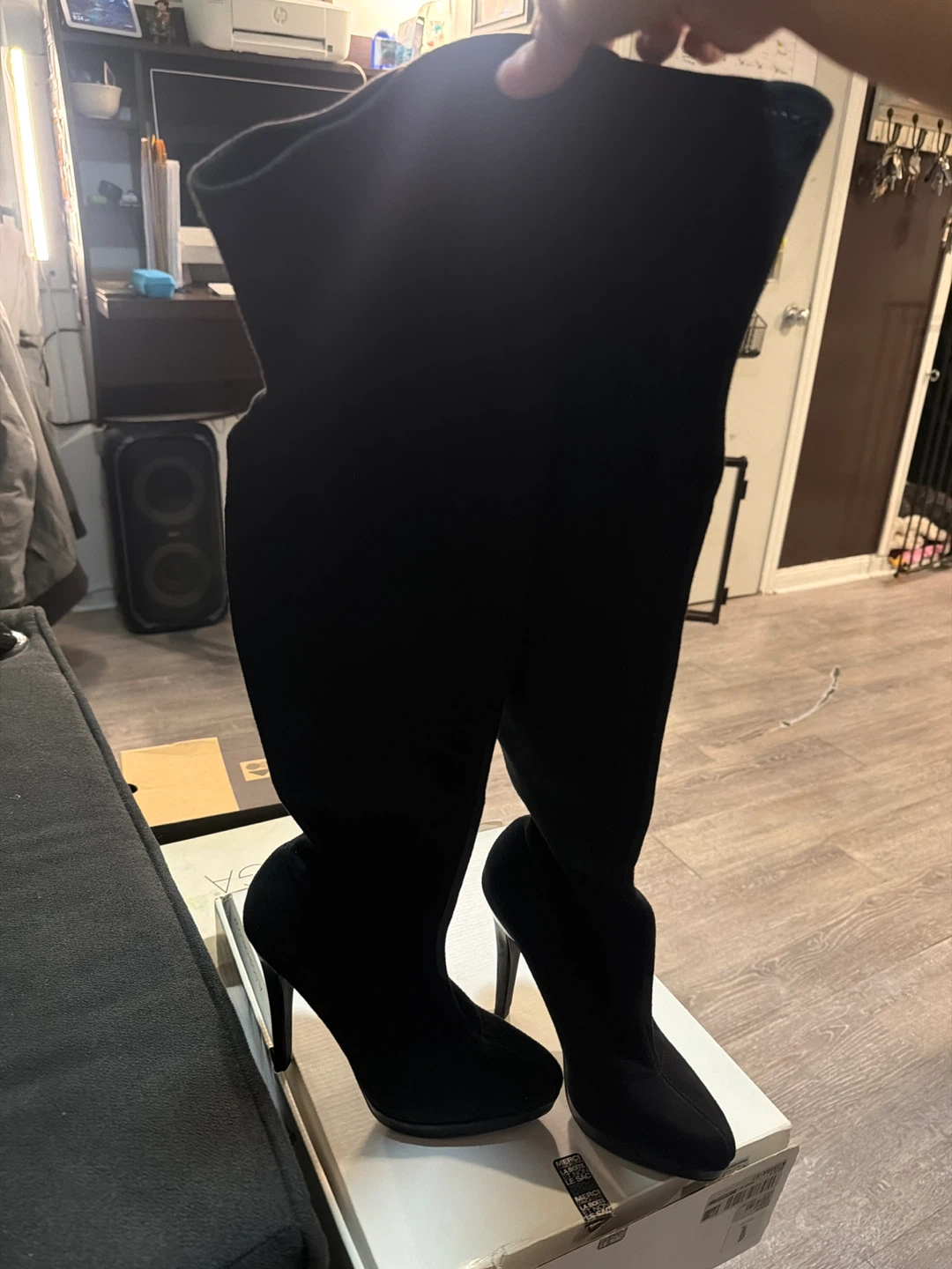 ALDO Black Over-the-Knee Boots Size 36