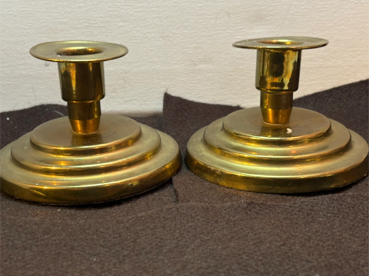 Solid Brass Cast Candle Holders - photo 4