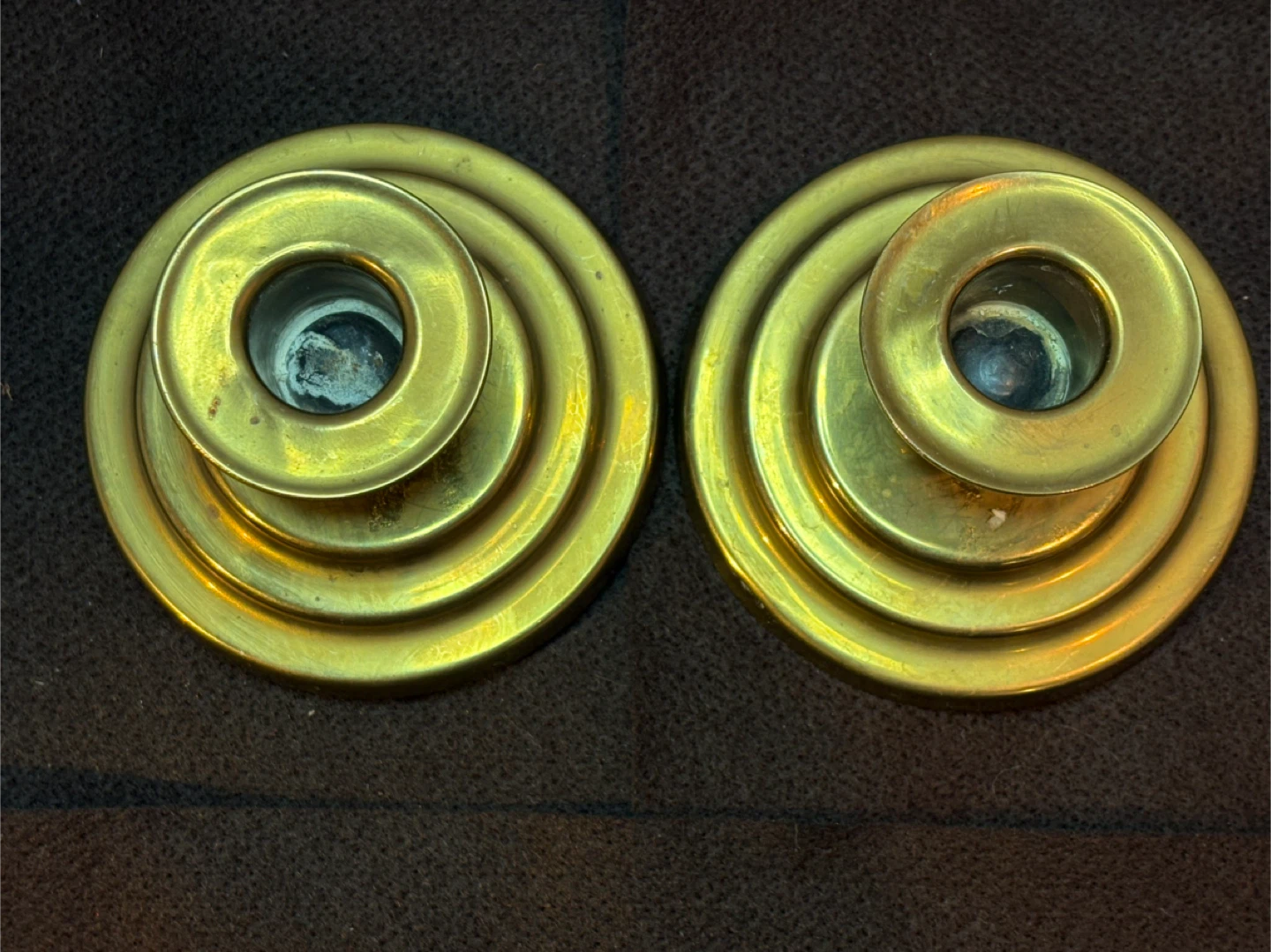 Solid Brass Cast Candle Holders - photo 2