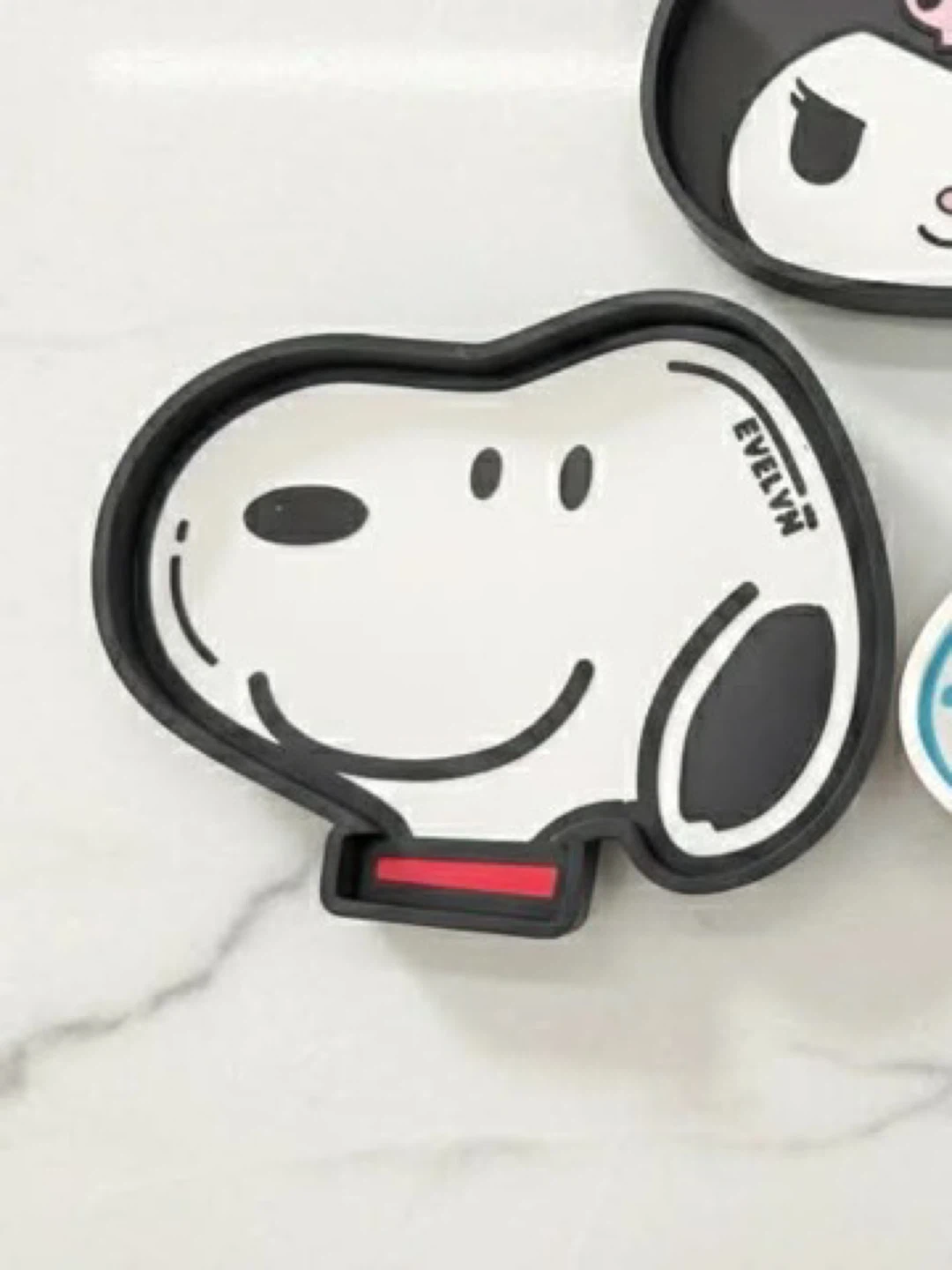 Custom made Snoopy Black and White Mini Dish with name