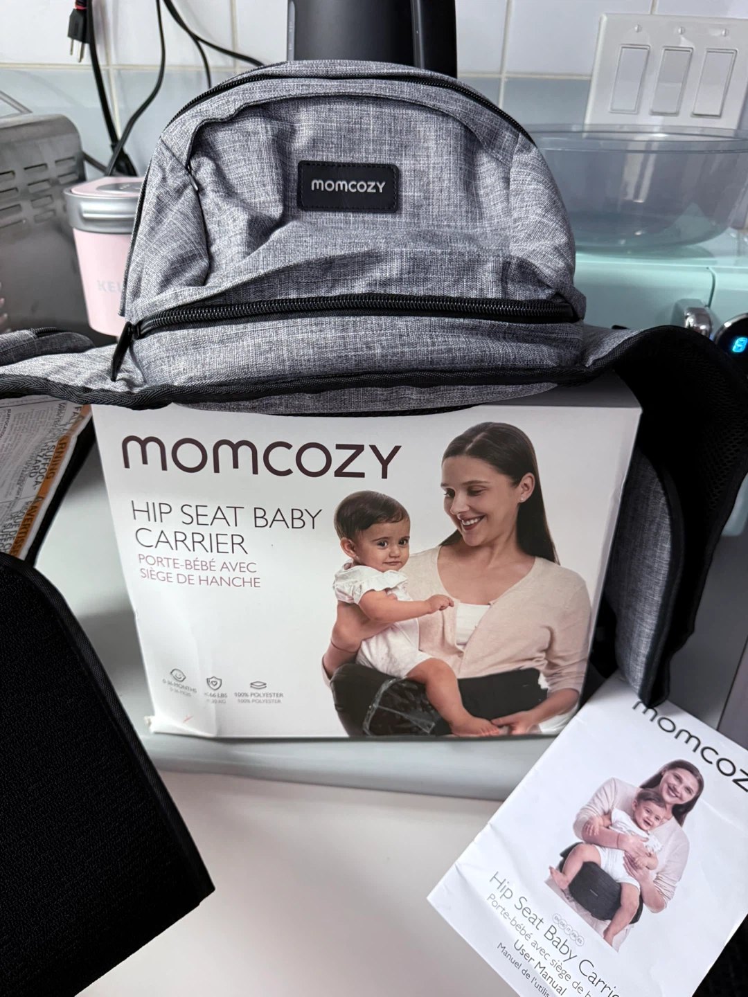 Momcozy Hip Seat Baby Carrier ‼️Never used- Open box‼️