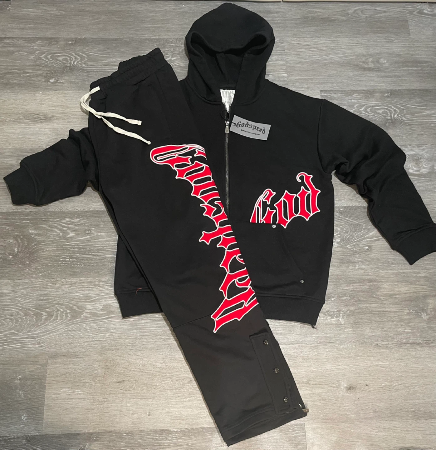 Gods N' Hell Zip-Up Hoodie & Sweatpants Set