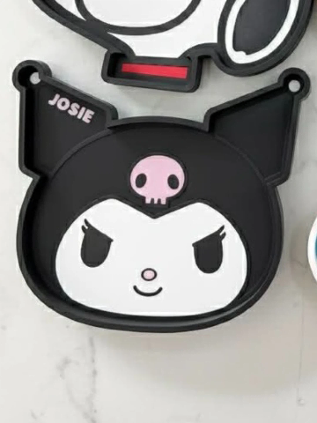 Custom-made Kuromi Character Coaster/Tray with name