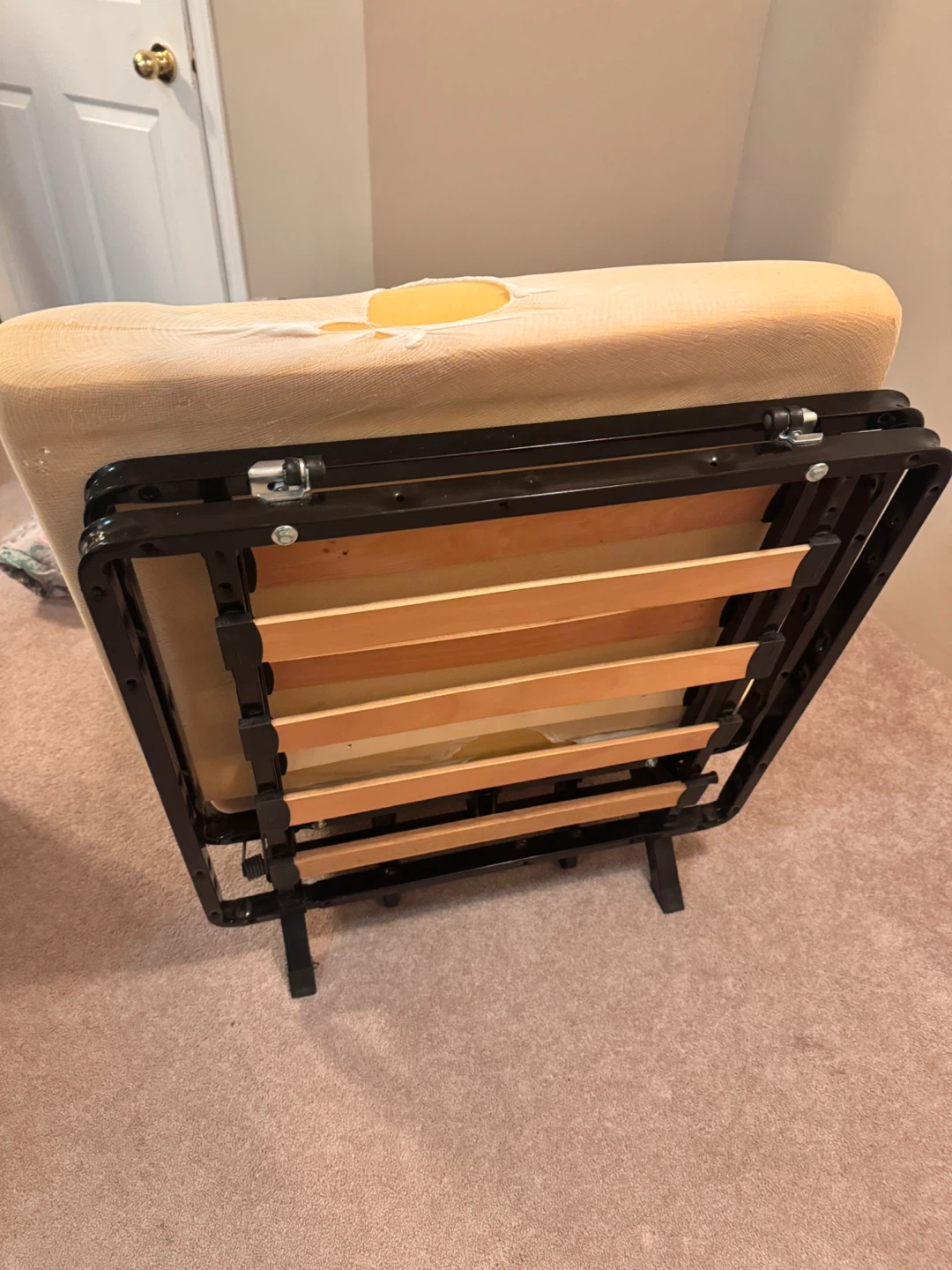 Foldable Futon Chair Bed Frame - photo 2