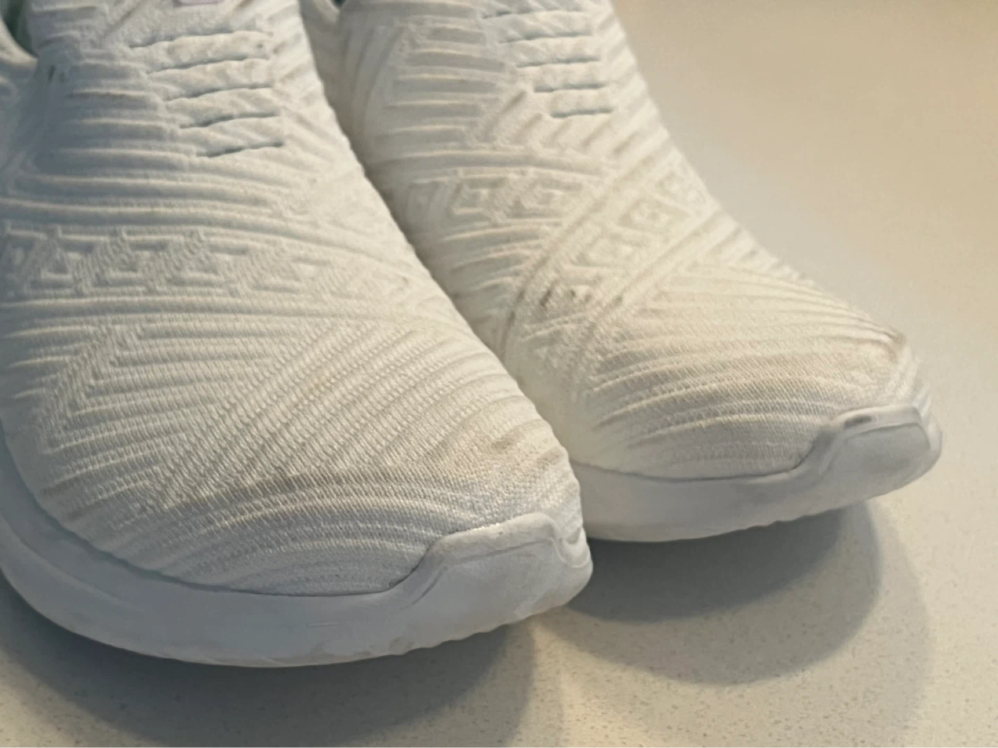 White Skechers Air-Cooled Foam Slip-On Sneakers - photo 2