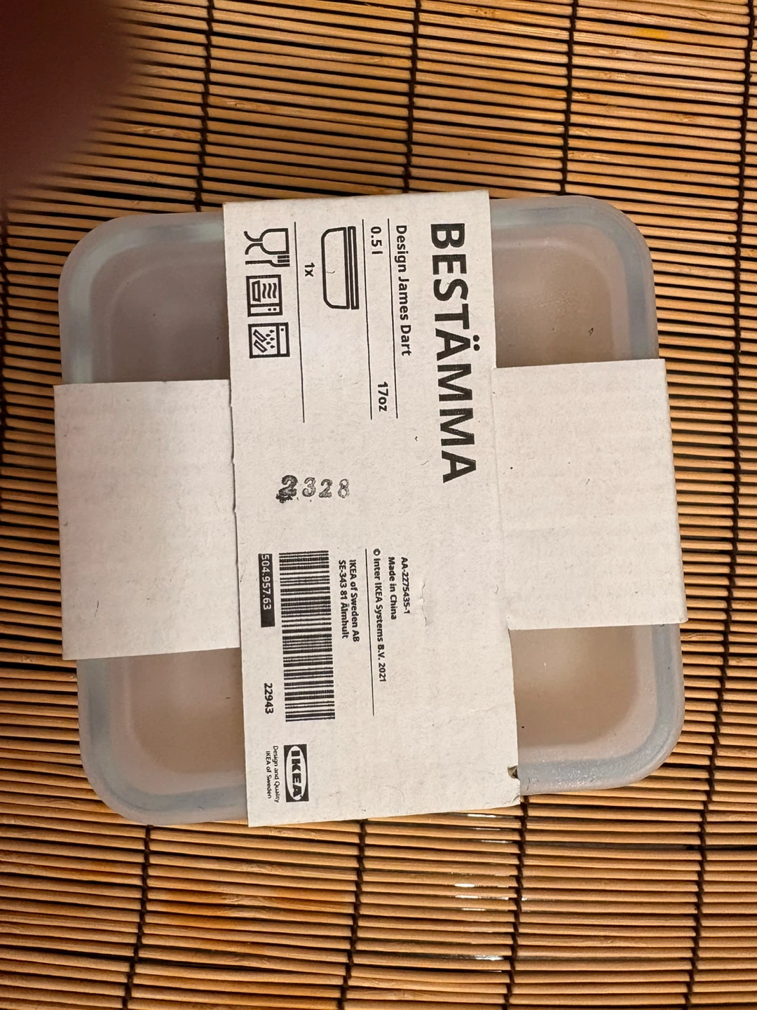IKEA BESTÄMMA Food Container 0.5L