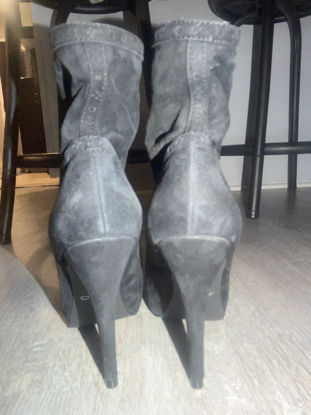 ALDO Black Suede Ankle Boots Size 36