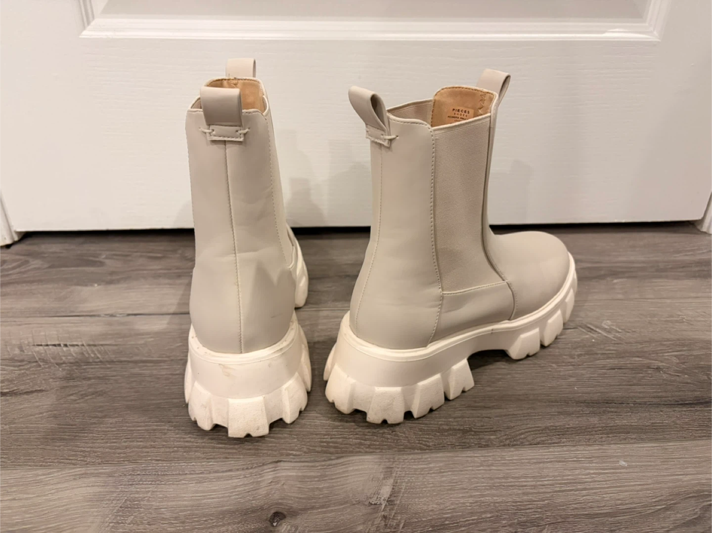 PIECES Alexandria Ankle Boots - white, Size 39 - photo 3