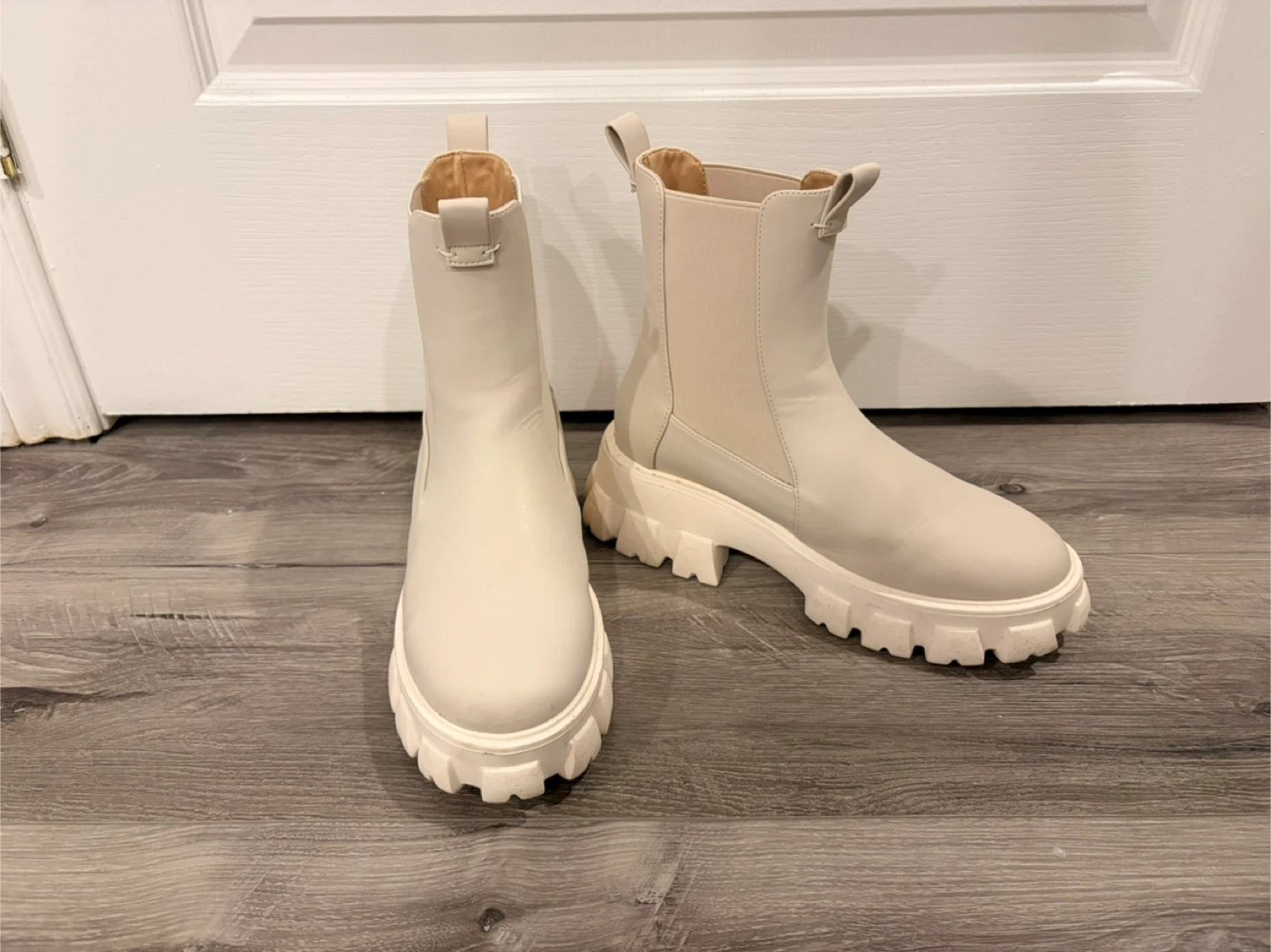 PIECES Alexandria Ankle Boots - white, Size 39