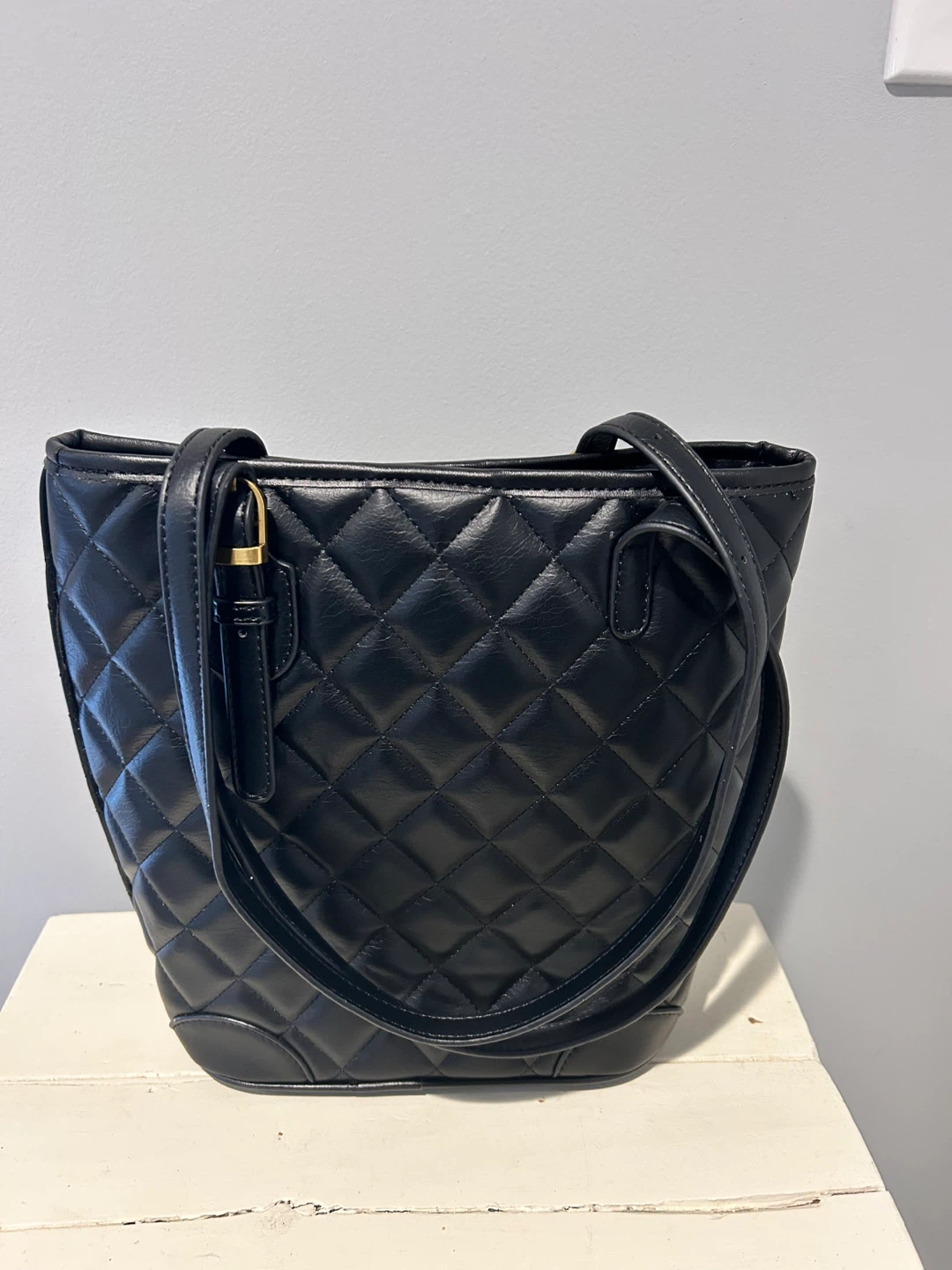 Saint Laurent Paris Quilted Tote Bag - Black - photo 5