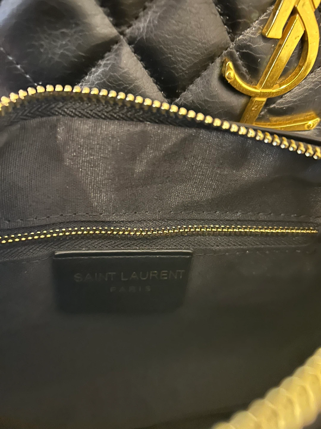 Saint Laurent Paris Quilted Tote Bag - Black - photo 4