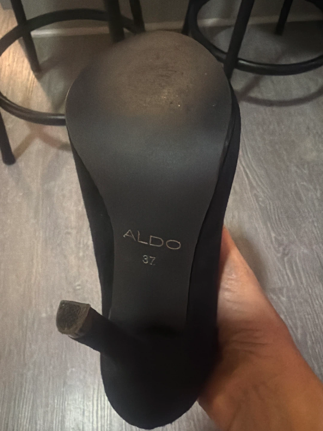 Aldo Black Suede Ankle Boots Size 37 - photo 4
