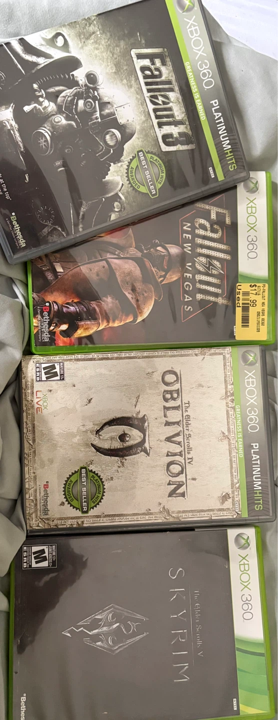Xbox 360 Games - Bethesda RPGs Fallout and Elder Scrolls