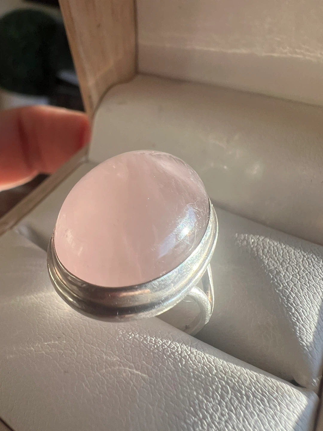 Rose Quartz Sterling Silver Ring - photo 2