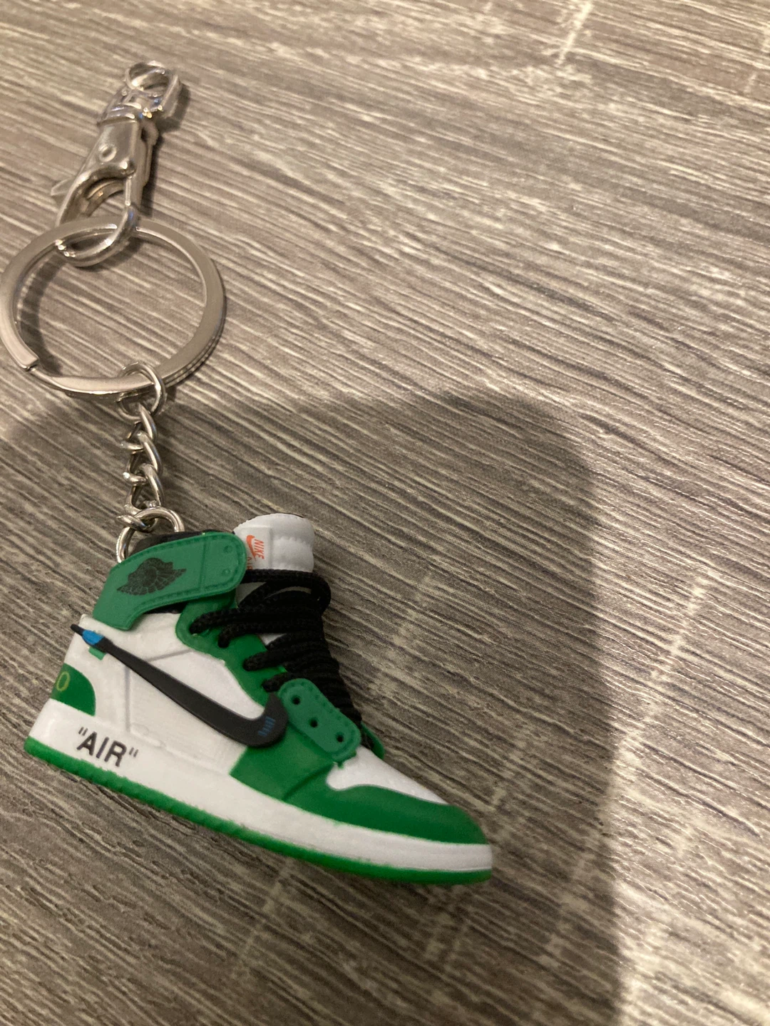 Sneaker Keychain - Green and White