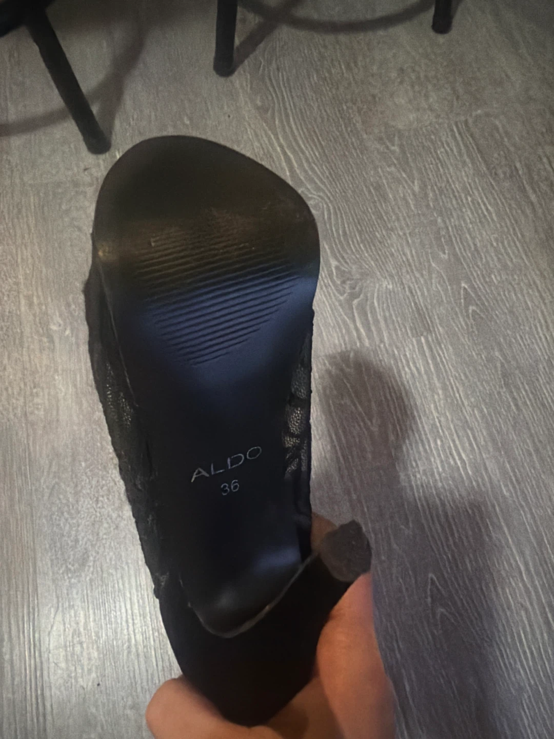 ALDO Black Lace Ankle Boots Size 36 - photo 5