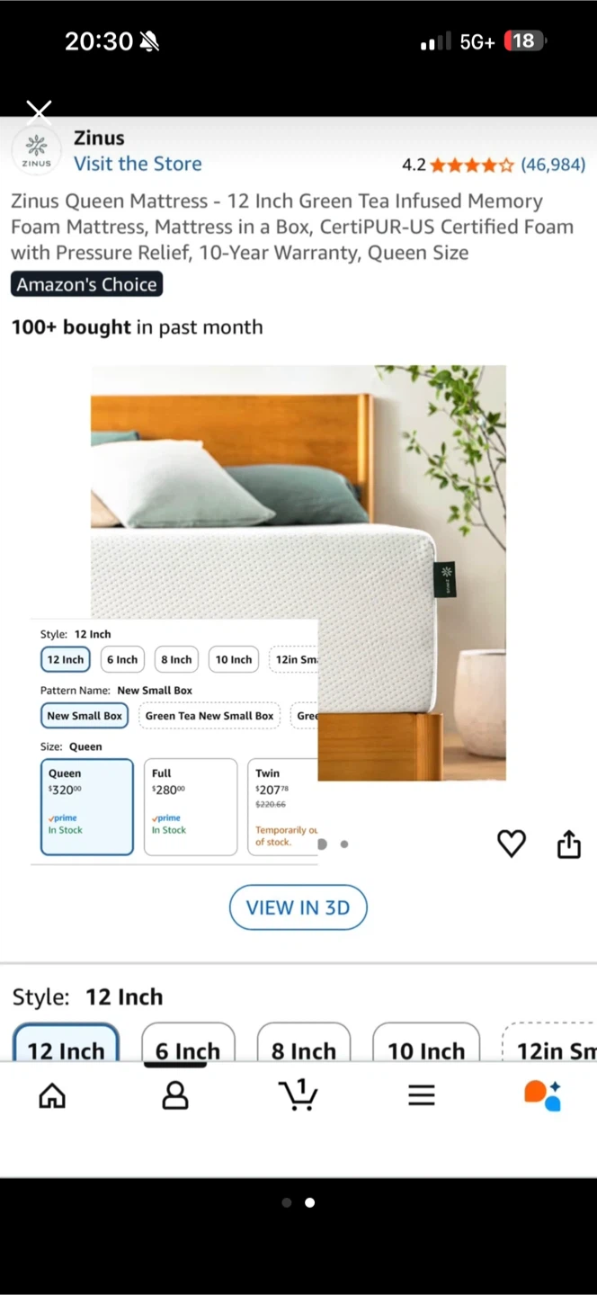 Zinus Queen Mattress - photo 3