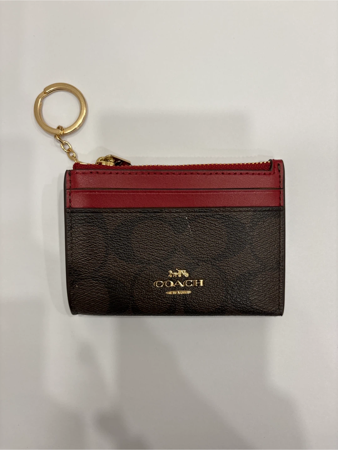 Coach Card Holder with Keychain