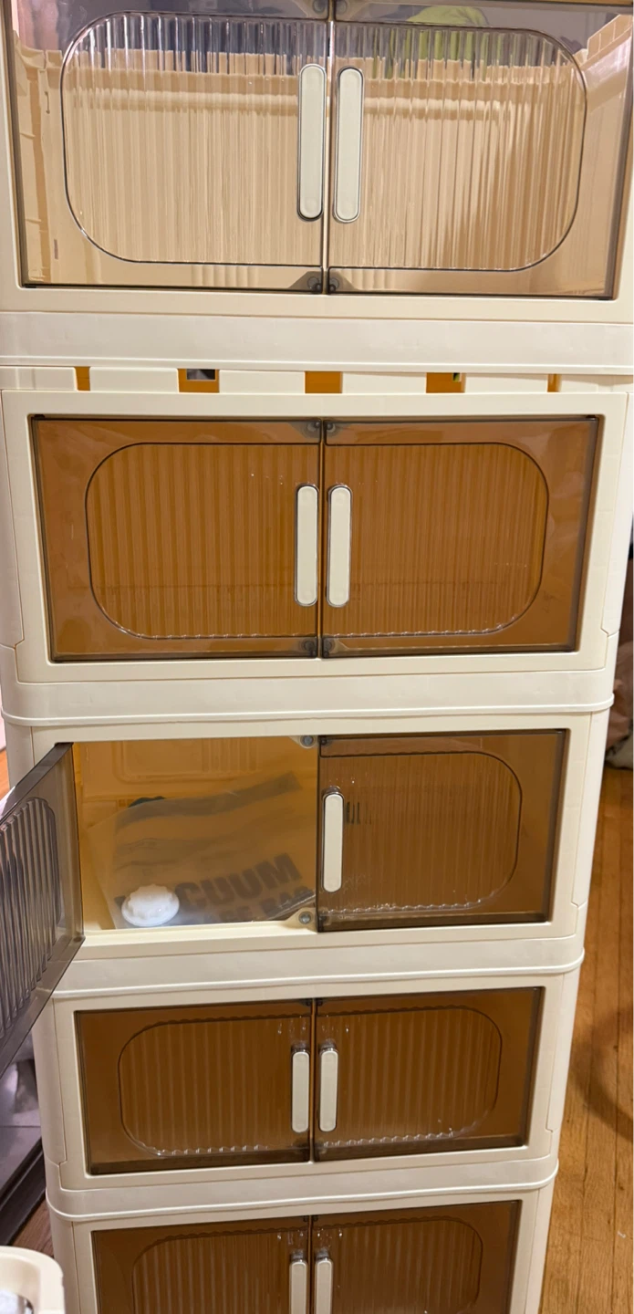 Collapsible Storage Cabinet with Doors