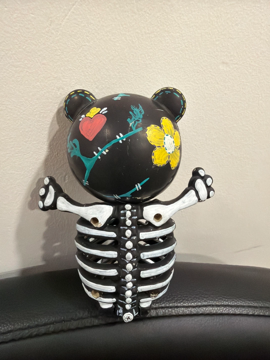 Handpainted Bear Skeleton Figurine - photo 3