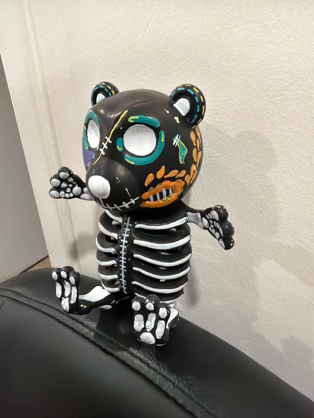 Handpainted Bear Skeleton Figurine - photo 2