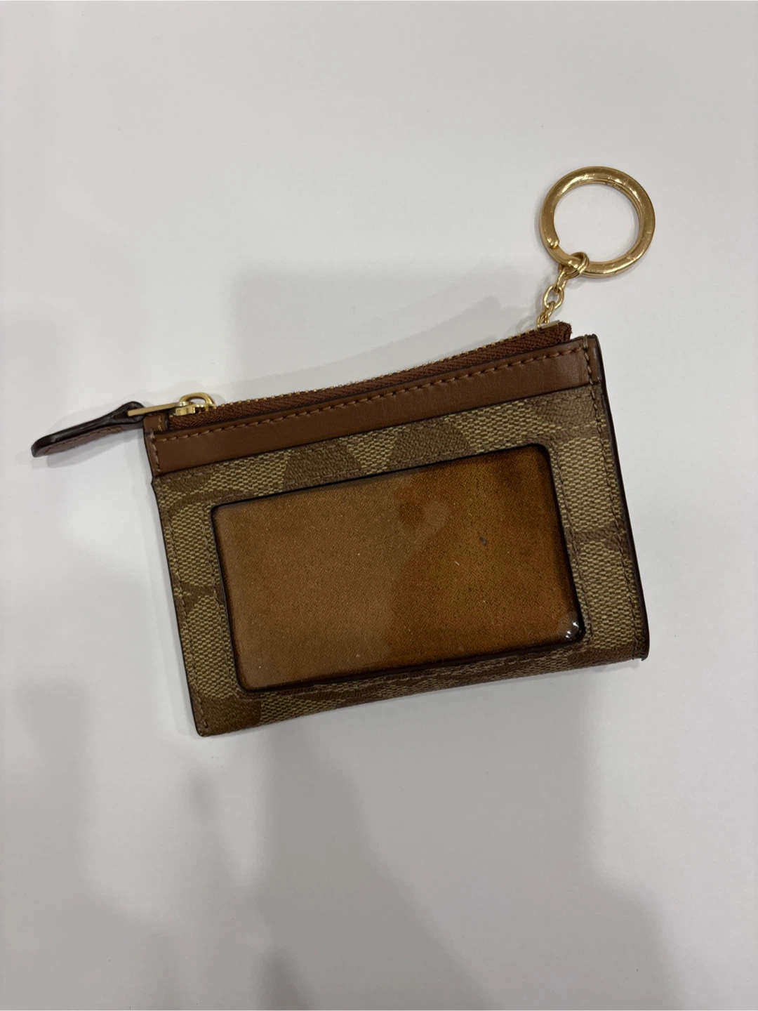 Coach Signature Card Holder with Keychain - photo 2