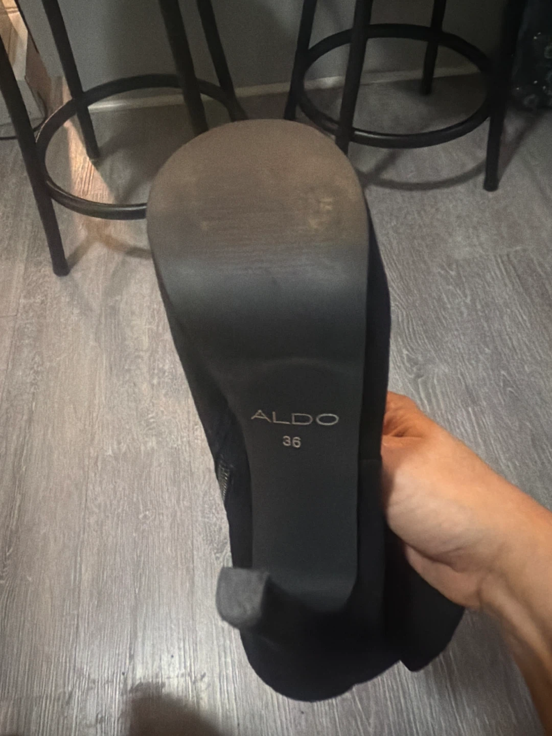 Black Suede Aldo Ankle Boots - photo 5
