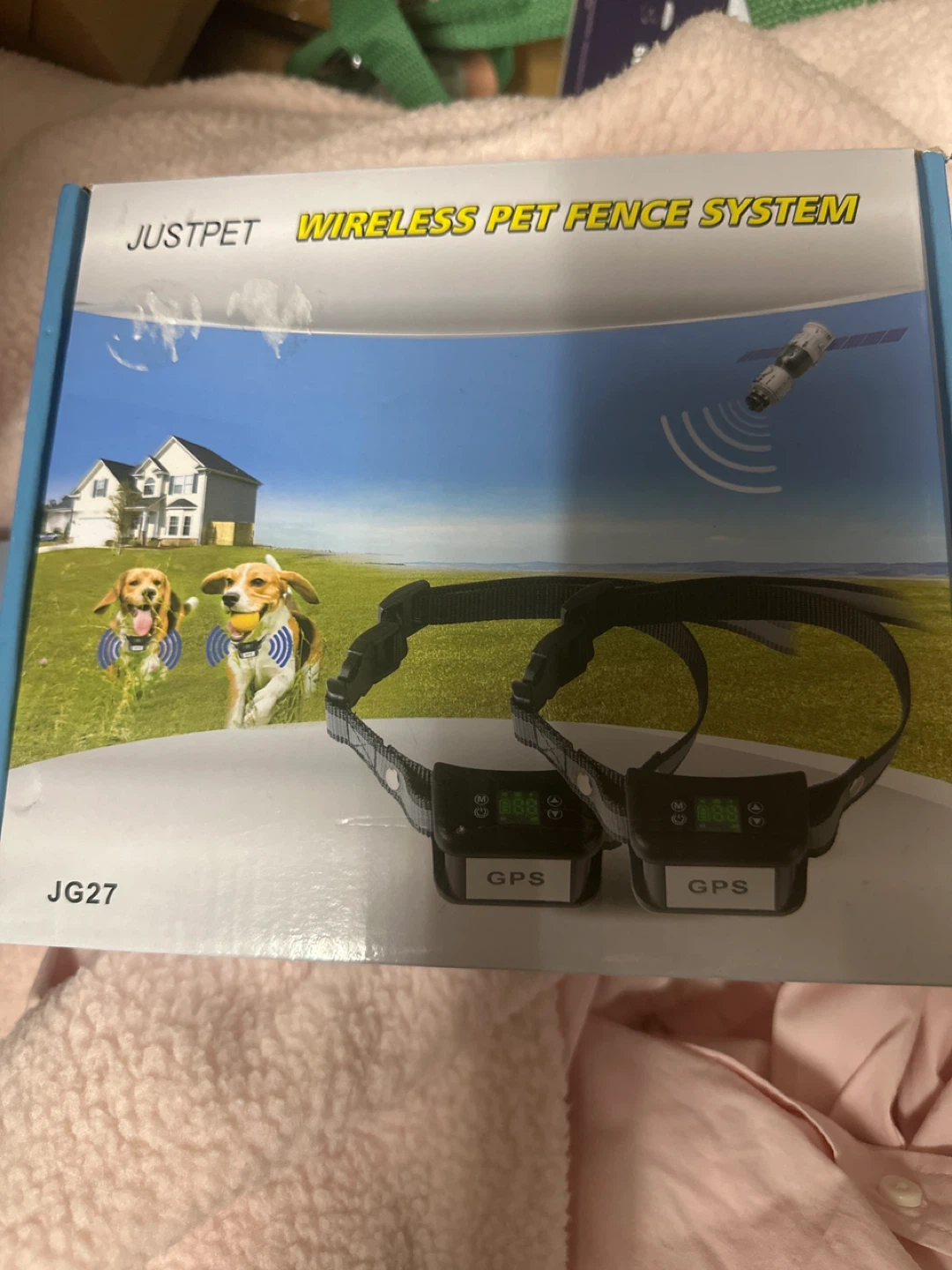 JUSTPET Wireless Pet Fence System with 2 GPS Collars