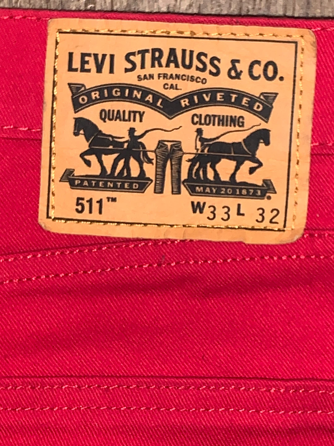 Levi's 511 - Red - Black Patch - photo 3