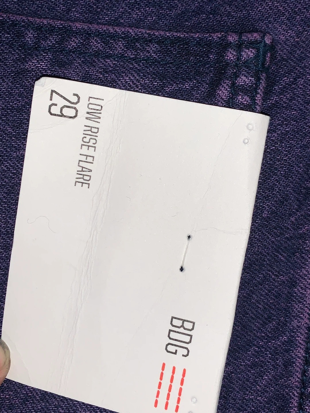 BDG purple low rise fair jeans - photo 4