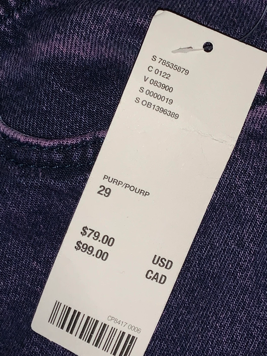 BDG purple low rise fair jeans - photo 5