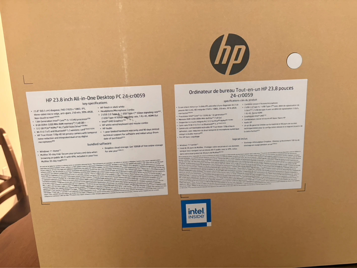 HP 24" All-in-One PC - White BRAND NEW - photo 2
