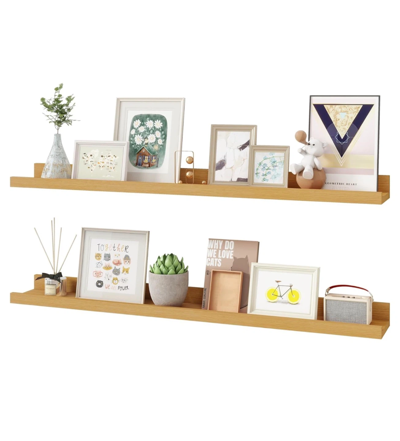 Heimlove Floating Shelves, 36 Inches  Set of 2