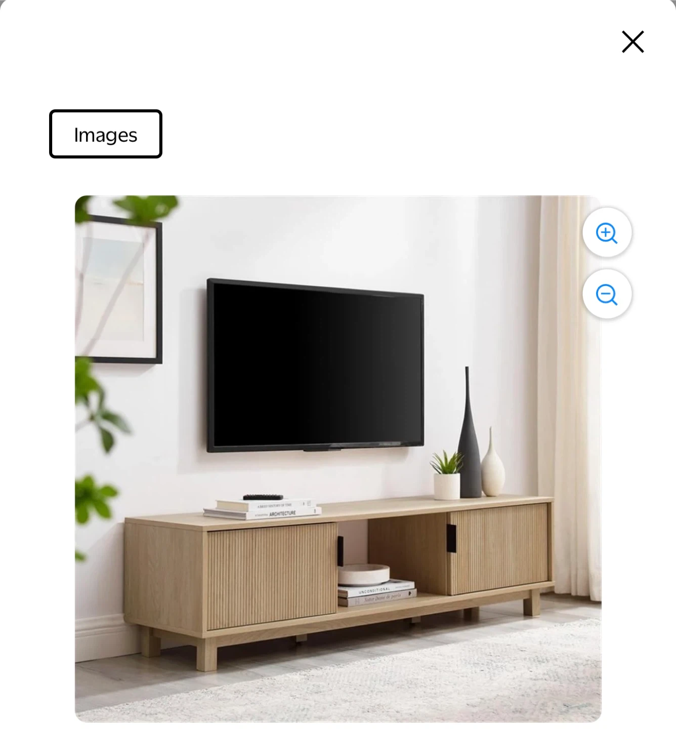 Beautiful Fluted TV Stand - Oak - photo 2