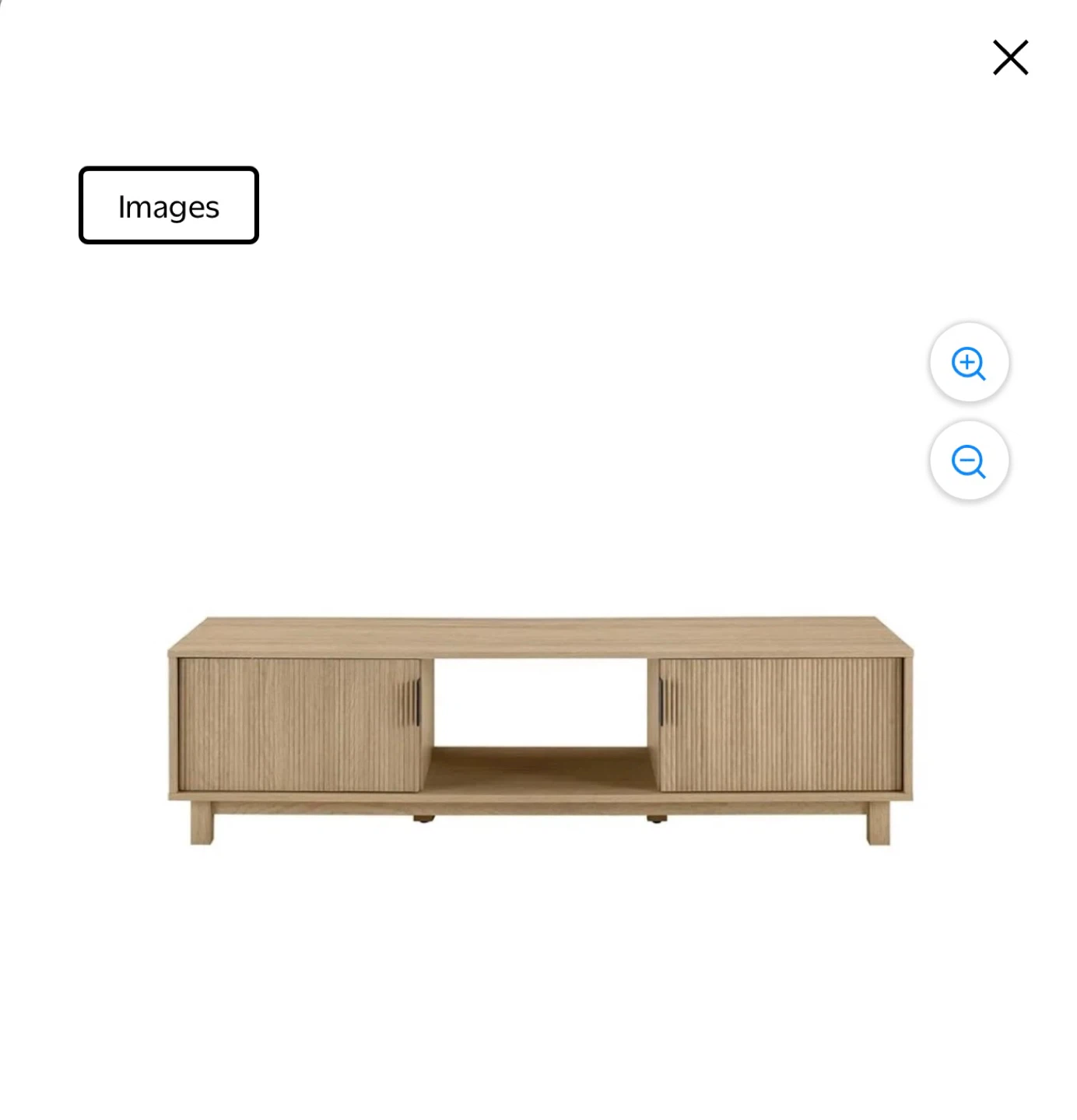 Beautiful Fluted TV Stand - Oak