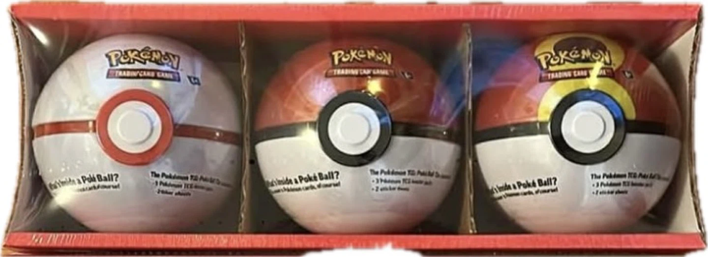 Pokémon TCG: Factory Sealed Poke Ball Tin Collection