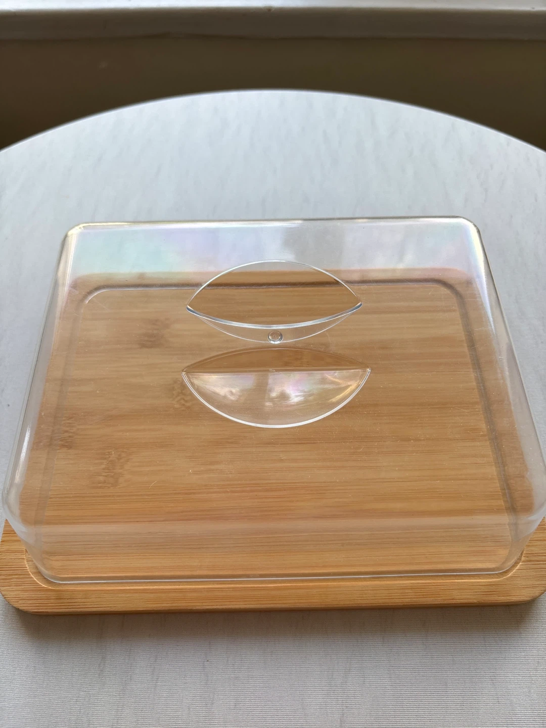 🥕Bamboo Cheese Board with Clear Cover