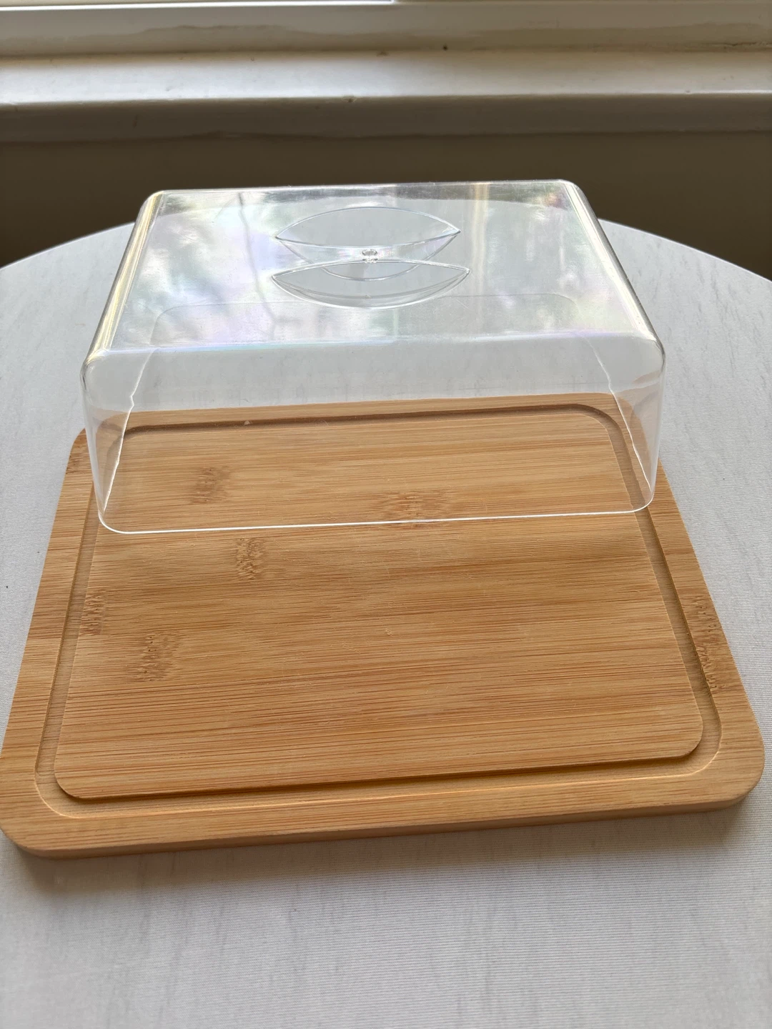 🥕Bamboo Cheese Board with Clear Cover - photo 2