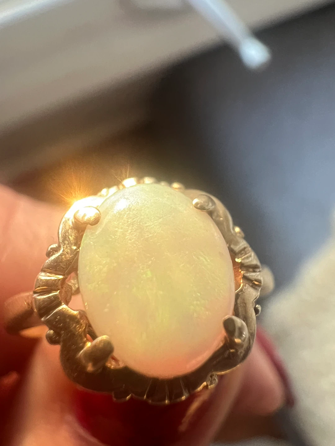 10 k Gold Opal Ring - photo 2
